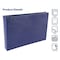 Better Office Products 7-Ring Leatherette Executive Ledger/Check Binder, Zipper Pouch, Holds 9 x 13in Business Checks, Blue 11301 - alternate 4